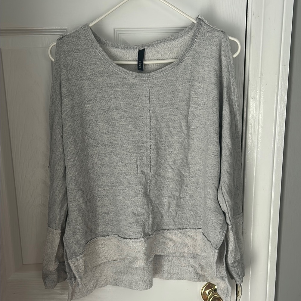Gray Long Sleeve Sweatshirt